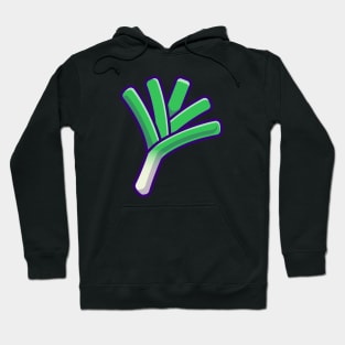 Leek Vegetable Cartoon Hoodie